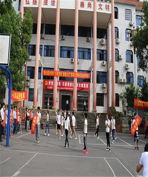 少年拉开禁毒快闪活动主题条幅——“无毒青春，健康生活”.jpg