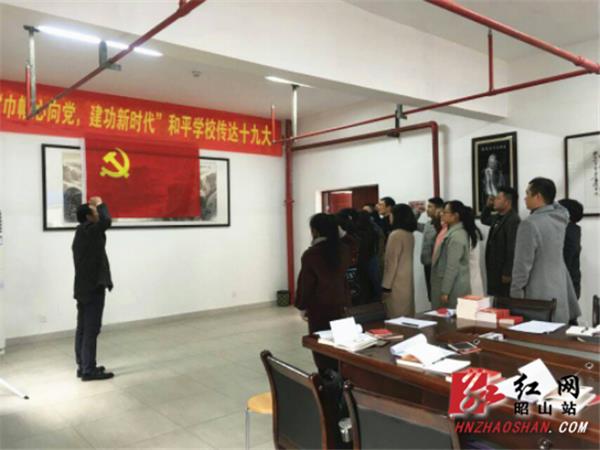 昭山和平小学把学习贯彻十九大精神.jpg