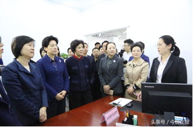 沈跃跃一行在长沙市妇女之家调研时，向值班的公益律师详细了解妇女儿童维权工作情况.png