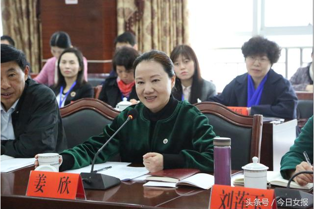 姜欣在“全国妇联来湘调研座谈会”现场.png