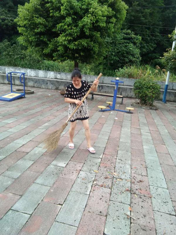 杨梅山镇巾帼志愿者在搞公共卫生.jpg