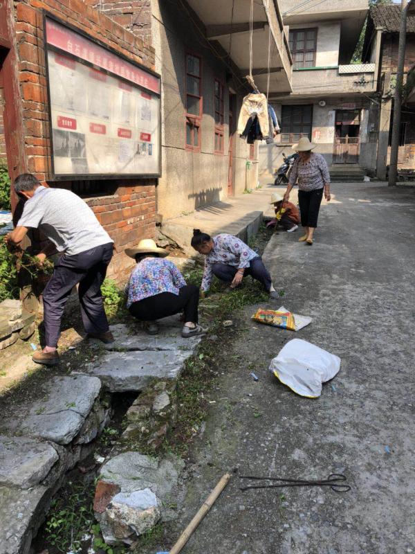 白石渡镇村民在搞周边环境卫生.jpg